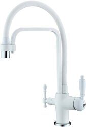 Смеситель для кухонной мойки ZORG Sanitary ZR 342-8 YF WHITE