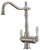 Смеситель для кухонной мойки ZORG Sanitary ZR 326 YF NICKEL